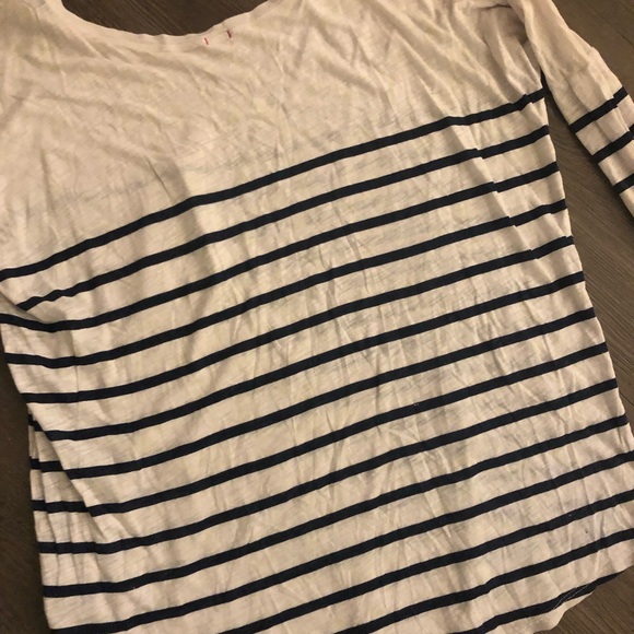 ANTHROPOLOGIE T.LA Striped Floral Pocket Tee - Picture 5 of 5